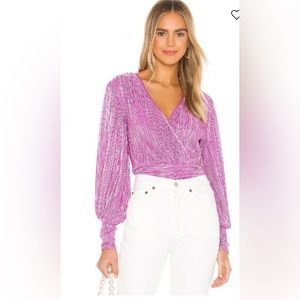 Bardot Trinity Pleat Top Sz US 6/S